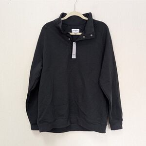 Goodfellow & Co Men's 1/4 Snap Pullover Sweatshirt - Black Size Large NWT